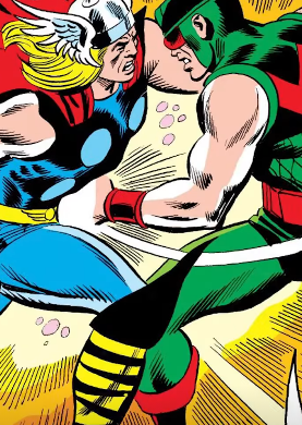 Wonder Man fighting thor. 